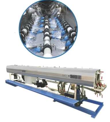 Vacuum sizing extrusion